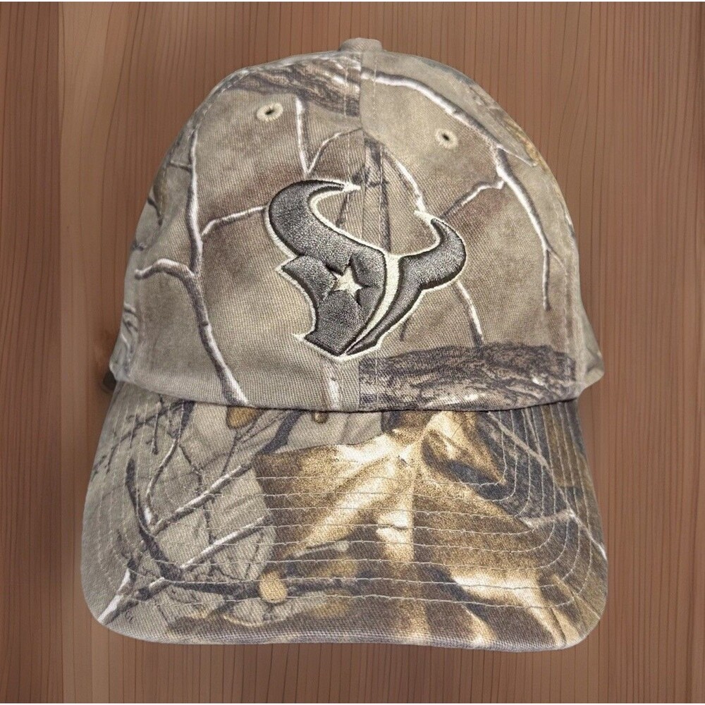 Houston Texans Hat 47’ Brand NFL Realtree Camo Fitted Hunting Men’s Size Large